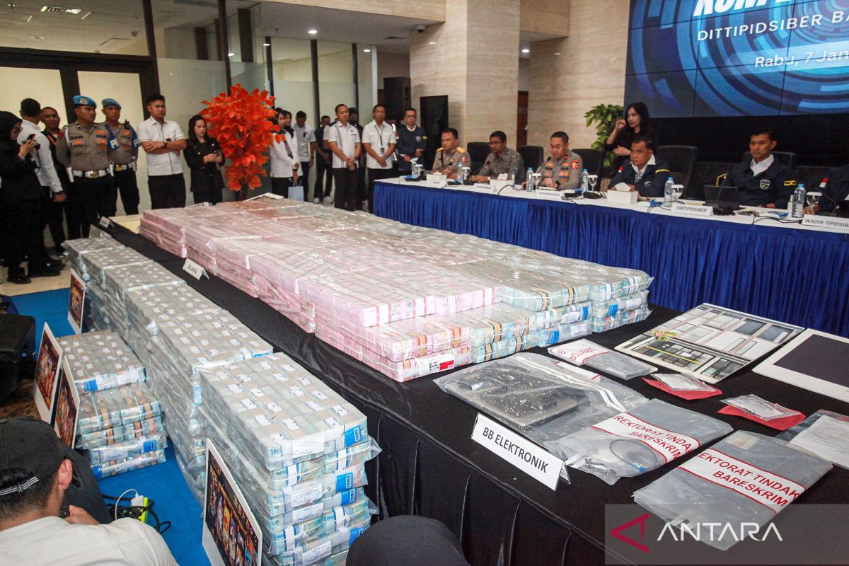 Bareskrim sita Rp59 miliar dari penangkapan kasus judi online